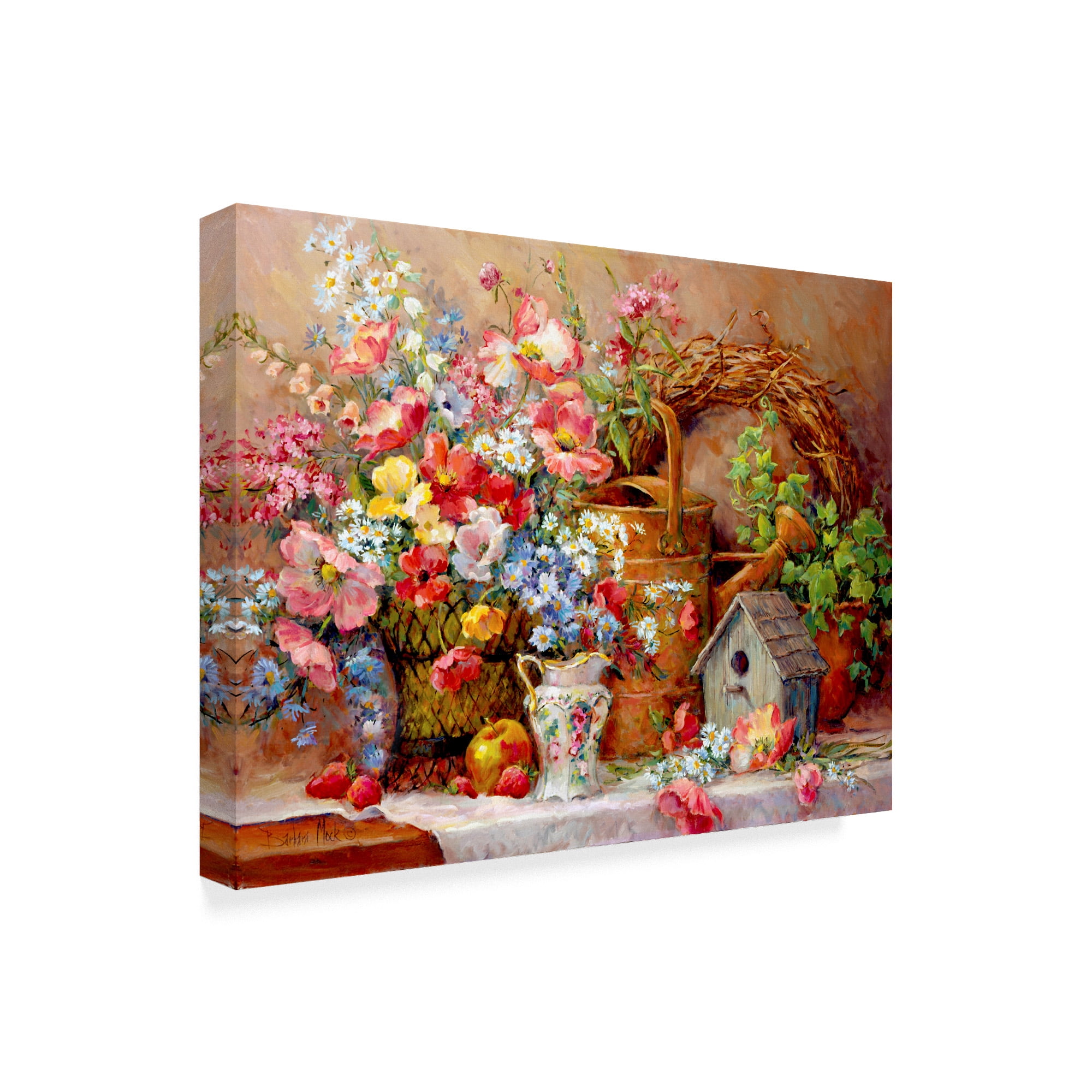 Trademark Fine Art 'Garden Medley' Canvas Art by Barbara Mock