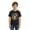 Black1, variant on Rove Studio Boys USA 250th Anniversary Polo Shirt, Independence Day Print Short Sleeve Patriotic Top For Kids 3-14 Years Black1 90