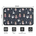 thumbnail image 5 of Dark Blue Ballerina Princess Pattern Door Rugs,Washable Non Slip Door Mats Indoor,Decorative Door Mats,Entry Mat Indoor for Entrance,Bedroom,Kitchen,Bathroom,30"x17", 5 of 6