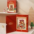 thumbnail image 1 of Bloques de construcción creativos de árbol de Navidad, juguetes de dibujo, bloques de Loz, campana de Santa MOC con luces, caja de exhibición de Navidad, regalo de Navidad, 1 of 5
