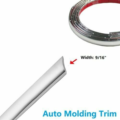 CHROME FLEXIBLE Half Round Molding TRIM Moulding 1/4" Wide 300 Foot Roll