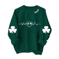 thumbnail image 2 of Women's St. Patrick's Day Tops Featuring Crewneck and Long Sleeve with Fashion Print Design, 2 of 4