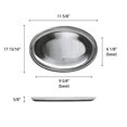 thumbnail image 2 of Thunder Group Stainless Steel Sizzling Oval Platter, 11-5/8 by 8-Inch, 2 of 2
