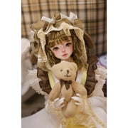 Lynn F 1/4 BJD Lolita Doll - Poseable Bariy Body Full Set Yellow Fashion Dolls