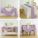 thumbnail image 5 of Mantel Banderines de mesa de crepé, mantel de gasa plisada de 90x180cm, decoración para bodas y eventos, color lila claro, 1 unidad Rkxzt, 5 of 9
