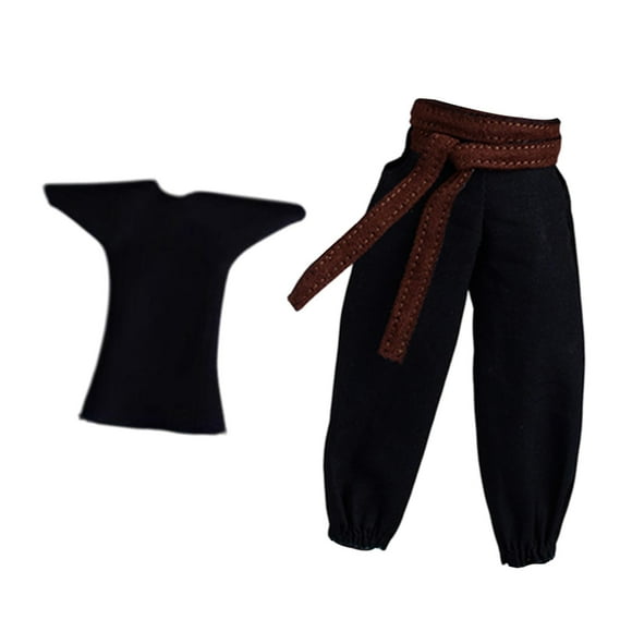 1/12 pantalones de chándal pantalones vestidos atléticos disfraz de muñecas en miniatura mini pantalón largo para figuras masculinas de 6 pulgadas camisa pantalones negros
