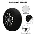 thumbnail image 3 of Kdxio Spare Tire Cover for RV Trailer, Waterproof Wheel Cover,Camper Spare Tire Cover Fit for Rv SUV Truck Travel Trailer 15 inch-Cupcakes and Donuts, 3 of 8