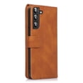 thumbnail image 4 of SaniMore Samsung Galaxy S22 Plus Case (6.6" 2022) with Zipper Wallet & Wrist Strap & Magnetic Closure Card Slots Kickstand Slim Full-around Protective Business Cover for Galaxy S22 Plus, Brown, 4 of 15