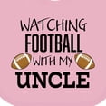 thumbnail image 4 of Inktastic Watching Football with My Uncle Boys or Girls Baby Bib, 4 of 4