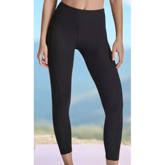 DKNY Women's High-Waisted 7/8 Cargo Leggings