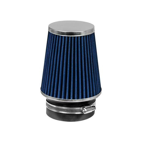 BLUE 3.5" 89mm Inlet Narrow Air Intake Cone Replacement Quality Dry Air Filter