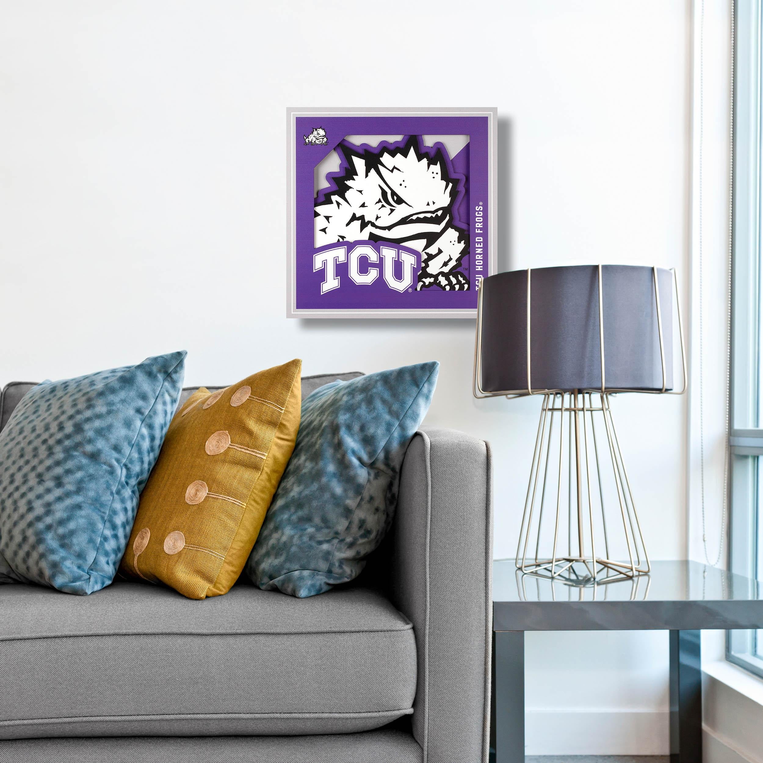 YouTheFan NCAA TCU Horned Frogs 12 x 12 Wall Art