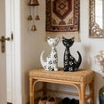 thumbnail image 7 of B Pair Of Wooden Cat Figurines For Shelf Or Table Display Handcrafted Animal Decor To Accent Living Spaces And Desktops, 7 of 7