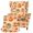 Leopard Bow Pumpkin, variant on Glofpot Stretch Wingback Chair Slipcover Removable Elastic Furniture Protector Easy Care Chair Cover Snowman With Top Hat Scarf Snowflake Christmas Holiday For Wingback Chair