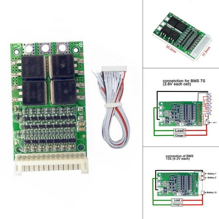 

GLFILL Bms 6S-13S 25A Charging Module Battery Pack Protection Balancer Equalizer Board