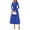 Blue, variant on Women's Long Sleeve Midi Sweater Dress Fall Crewneck Knit A Line Pleated Wedding Guest Winter Dresses