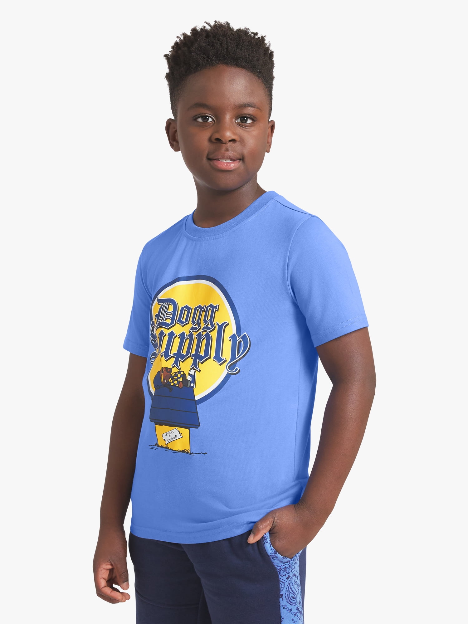 Dogg Supply by Snoop Dogg Little Boys & Big Boys Short Sleeve Graphic Tee, Sizes 4-18