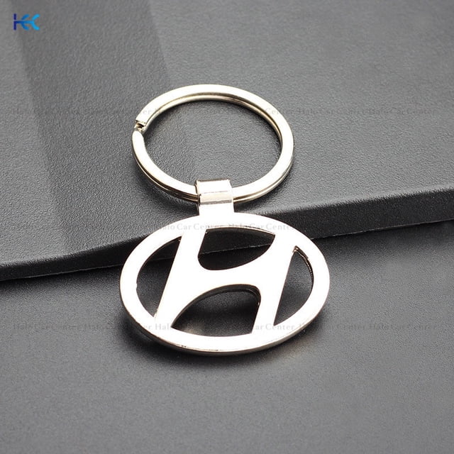 llavero de metal de acero inoxidable para hyundai