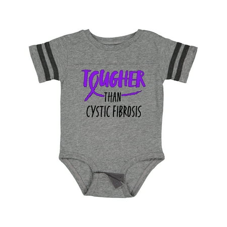 

Inktastic Tougher Than Cystic Fibrosis Gift Baby Boy or Baby Girl Bodysuit