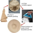 thumbnail image 6 of YEKEYI Oversized Beach Straw Hats for Women Floppy, Extra Large Sun Visor Hat Wide Brim Summer Roll Up Big Beach Hat Women Foldable, 6 of 6
