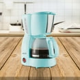 thumbnail image 2 of Brentwood Blue Finish 4-Cup 650W Coffee Maker, 2 of 4
