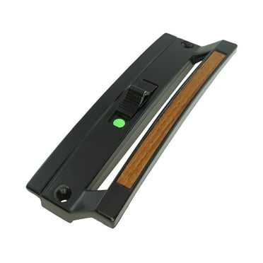 WRS Norandex Mark 10 6-5/8" Patio Door Handle - Black, Woodgrain