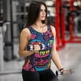 thumbnail image 6 of Fuzoiu Neon Graffiti Urban Art Print Women's Workout Tank Top,Athletic Racerback Sports Tank,Tops Sleeveless Running Loose Fit Yoga Tops,Active Shirts for Yoga, Running, and Gym-Large, 6 of 7