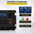 thumbnail image 4 of VEVOR Power Inverter Modified Sine Wave Inverter 3000W DC 24V to AC 120V w/LCD, 4 of 9
