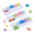 thumbnail image 2 of Wooden Alphabet Block Preschool Learning for Classroom Activity Ages 3 4 5 Years, 2 of 8