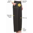 thumbnail image 4 of Rekkuna Women's Silky Soft Gutsy Knit Pull-On Wide Leg Hi-Rise Palazzo Pant (Large, Black), 4 of 5