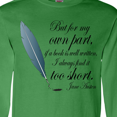 thumbnail image 4 of Inktastic Jane Austen Book Quote Long Sleeve T-Shirt, 4 of 5