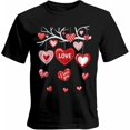 thumbnail image 1 of Camisetas para hombre, camisetas casuales de manga corta con diseño de corazón y rama de árbol, camisetas gráficas para hombre, 1 of 8