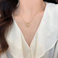 thumbnail image 4 of Horseshoe Necklace for Women Stainless Steel Horseshoe Necklace Gold U Shaped Necklace Pendant Round Snake Chain Necklace Fashion Jewelry, 4 of 5
