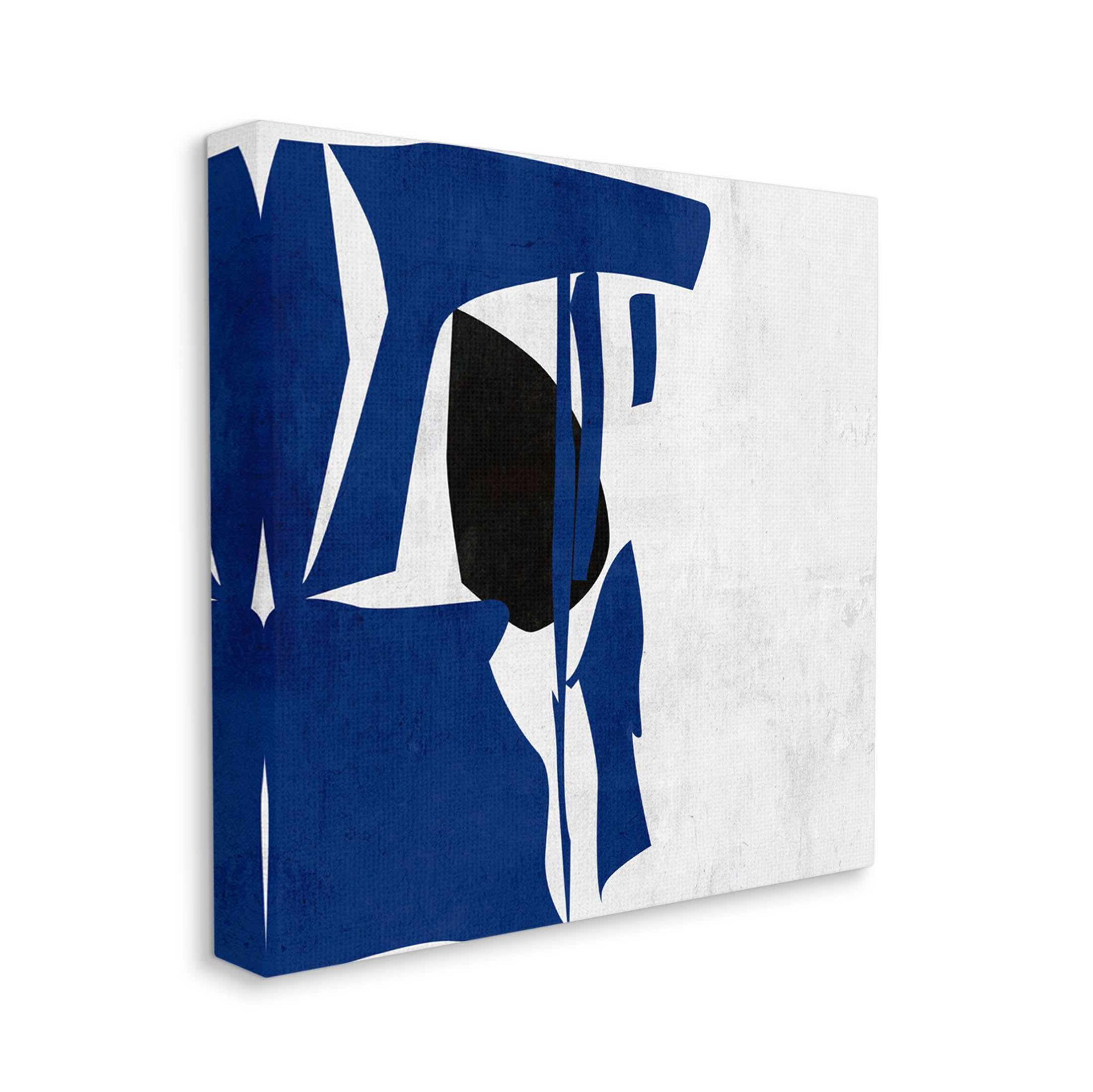 Stupell Industries Modern Blue Cutout Shapes Graphic Art Gallery Wrapped Canvas Print Wall Art, Design by Melissa Wang
