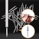 thumbnail image 1 of Clavo Roscado de Doble Cabeza para Rodapiés Sin Costuras, Clavo Sin Costuras para Rodapiés Sin Marcas, Tornillos Invisibles, con Herramienta de Manguito Específica para Clavos., 1 of 4
