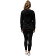 thumbnail image 5 of Women’s Lightweight Cotton Blend Zip Up Hoodie Jacket Black 3X-Large, 5 of 9
