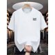 thumbnail image 1 of Men's "Hello Hero" Graphic T-Shirt - Black Casual Short Sleeve Crewneck, Soft Polyester Fabric, Comfortable & Stylish Casual Attire for Wardrobe, 1 of 6