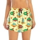 thumbnail image 2 of Balery Colorful Outer Space Pantalones cortos deportivos para mujer con forro y dos bolsillos, elásticos, para entrenamiento, gimnasio, yoga-Large, 2 of 7