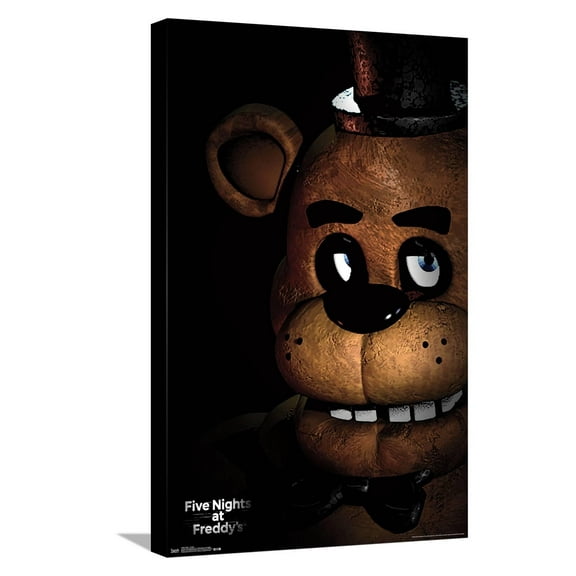 Five Nights at Freddy's - Freddy Canvas Wall Poster, 14.725" x 22.375"