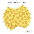 thumbnail image 3 of Placemats Set of 4 / 6, Toast Placemats for Dining Table Indoor/Outdoors Heat Resistant Washable Placemats 18" x 12", 3 of 8