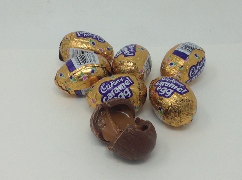Cadbury Caramel Eggs 5 pounds bulk 60 eggs