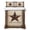 brown, variant on King Quilt Set 96''x106'', Western Star Brown Lightweight Bedspread Coverlet with 2 Pillow Shams, Texas Stars Retro Farmhouse Buffalo Plaid Breathable All Season Quilt Bedding for Bedroom/Guest Room