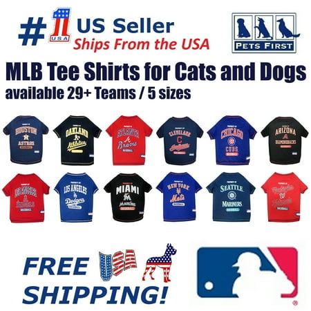 Mlb Pen - Pets First MLB Chicago Cubs Tee Shirt for Dogs & Cats. Officially Licensed - Large