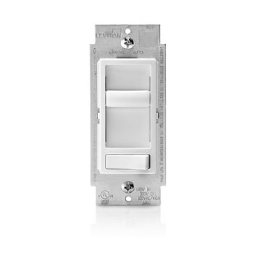 Leviton R62-06674-P0W Decora SureSlide Universal Dimmer, 600 Watts, White