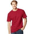 thumbnail image 1 of Hanes Beefy-T T-Shirt pour Homme Grand - Meilleur Vendeur, 2XLT, Rouge Foncé, 1 of 3