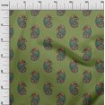 thumbnail image 2 of oneOone Georgette Viscose Fabric Paisley Block Printed Craft Fabric BTY 42 Inch Wide, 2 of 4