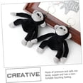 thumbnail image 5 of 2 llaveros de felpa para mochilas, llavero de animales de peluche, bolso de mano, llavero, accesorio para niños, mujeres, mochila, bolso, adornos, 5 pulgadas, 5 of 5