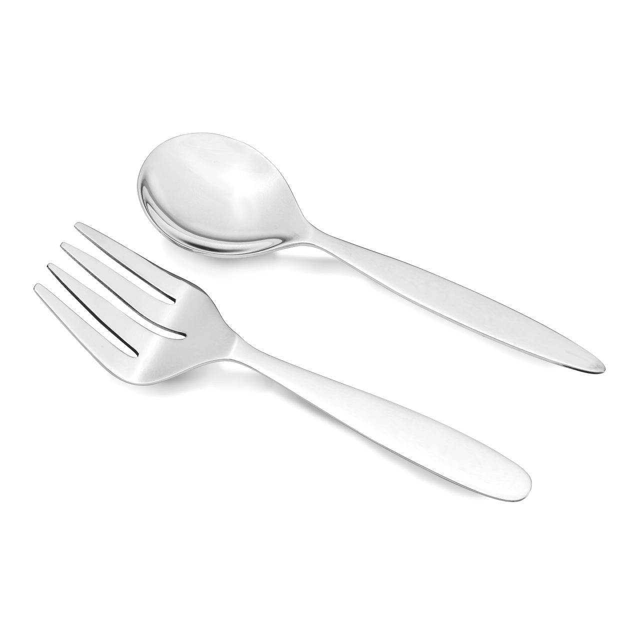 Sterling Silver Baby Spoon & Fork Set Feeding Dinnerware