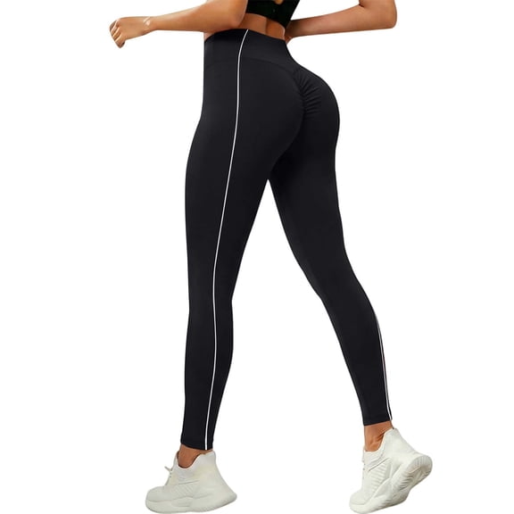 Women Leggings Tummy Control High Waist Thick Stretch Workout Running Leggings Yoga Pants for Women Black