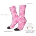 thumbnail image 6 of Honeii Breast Cancer Awareness (3) Print Adult Socks,Crew Socks,Casual Calf Socks,Daily Wear Socks for Men & Women, Perfect for Sports, Casual and Everyday Use, 6 of 6